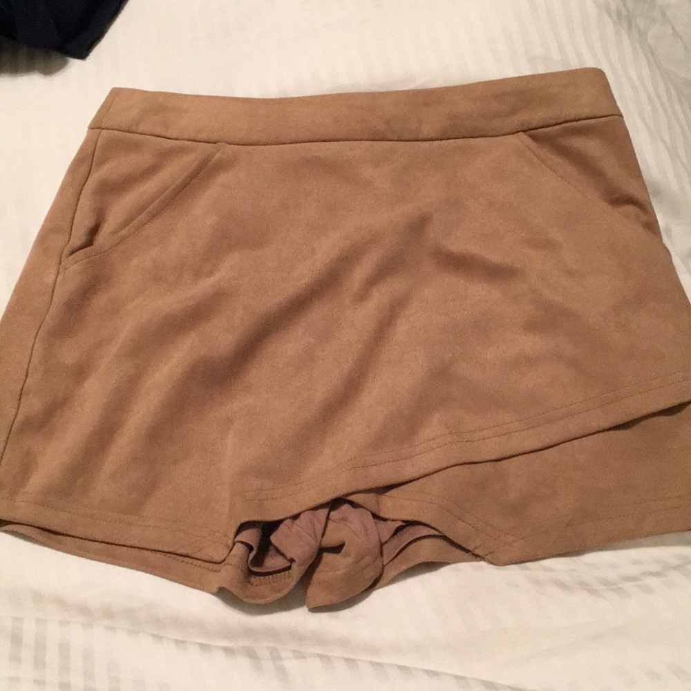 velvet brown envelope skirt
